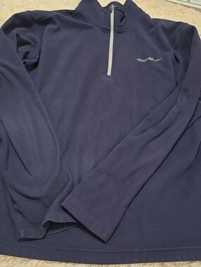 Bauer Navy Fleece Quarter-Zip Pullover
